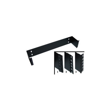 Cable Wholesale Rackmount Hinged Wall Mounting Bracket, 2U, Dimensions: 3.5 (H) x 19 (W) x 5.8 (D) inches 68BP-1002U